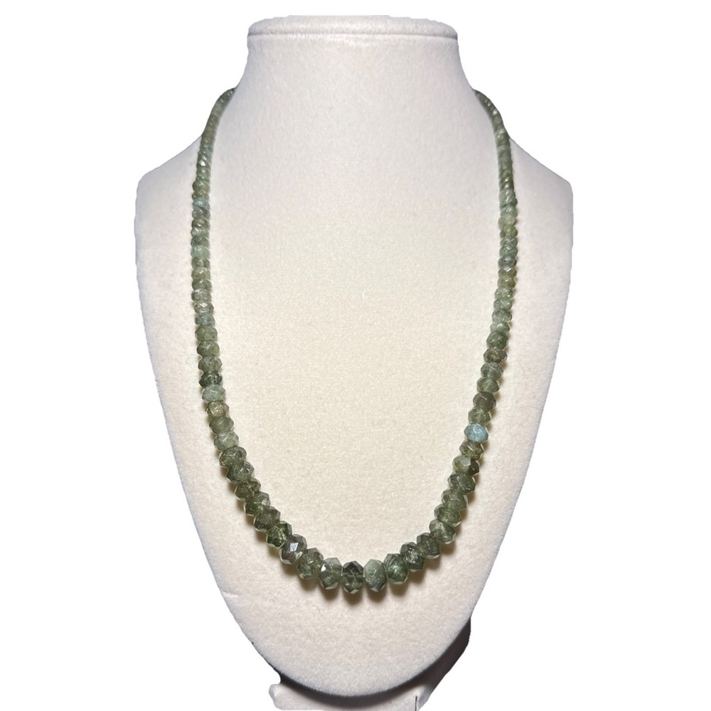 Jay King Nephrite and‎ Sterling Silver Beaded Necklace J12-13
